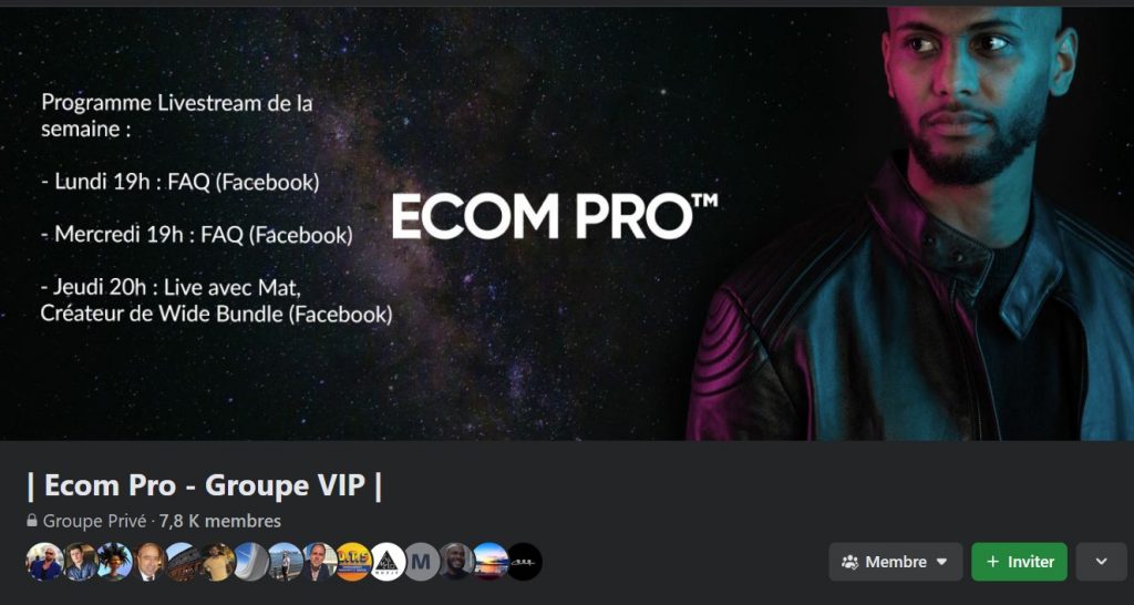ecom pro groupe vip facebook yomi denzel avis