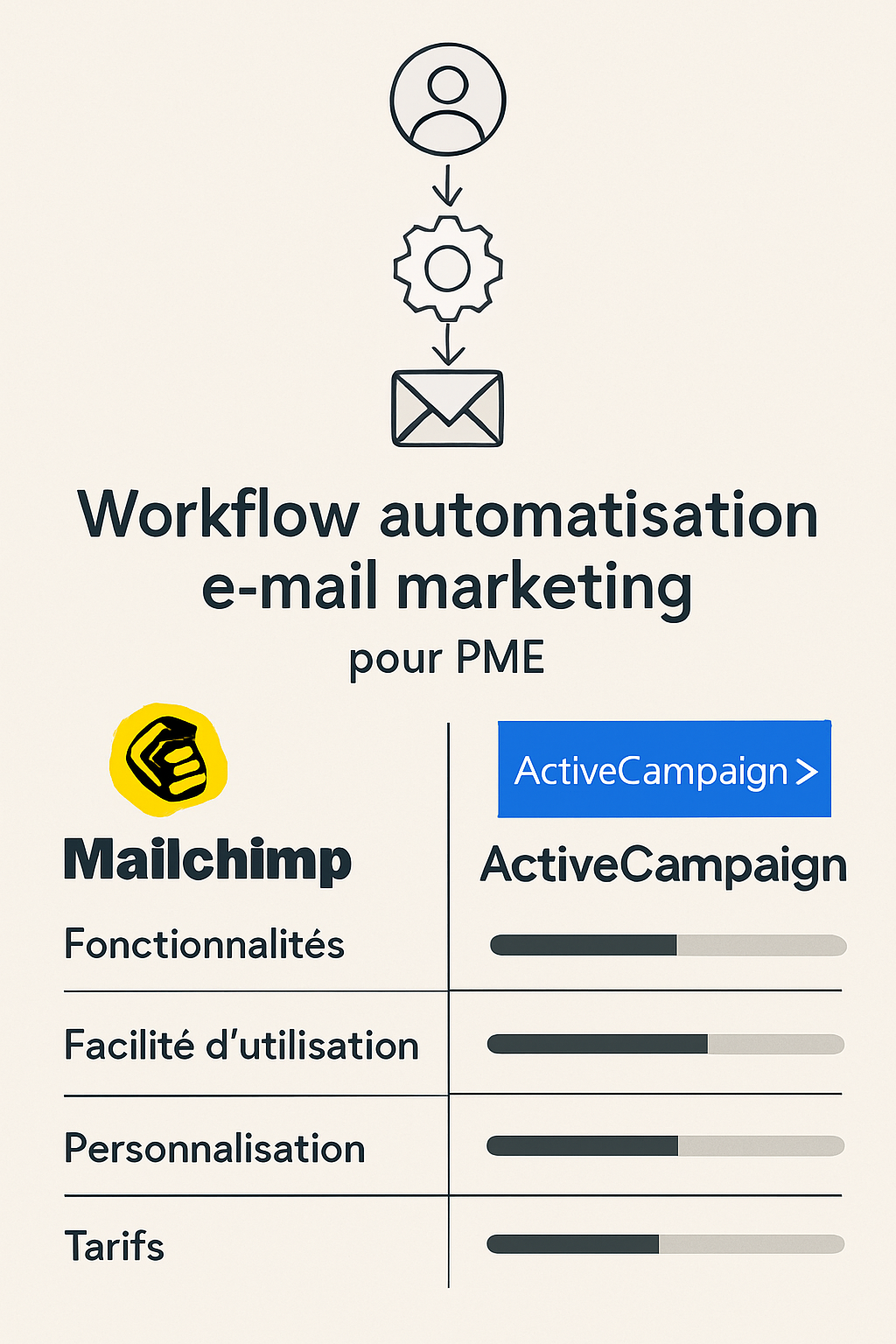 découvrez notre comparatif complet entre mailchimp et activecampaign pour les pme, afin de choisir la meilleure solution d'email marketing adaptée à vos besoins.