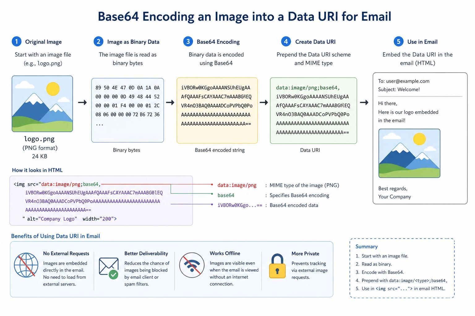 explore the pros and cons of embedding images in html emails using cid, base64 encoding, and hosted images to optimize email design and deliverability.