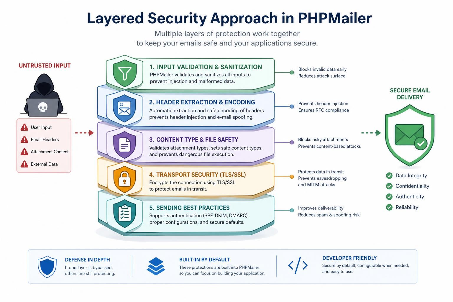 explore the cve history of phpmailer security vulnerabilities and learn why it's crucial to pin specific versions to protect your applications from potential threats.