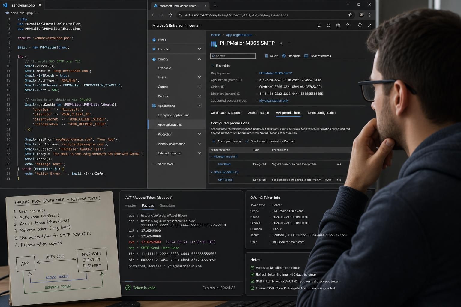 learn how to configure phpmailer with microsoft 365 following the shutdown of basic authentication, ensuring secure and seamless email sending with modern authentication methods.