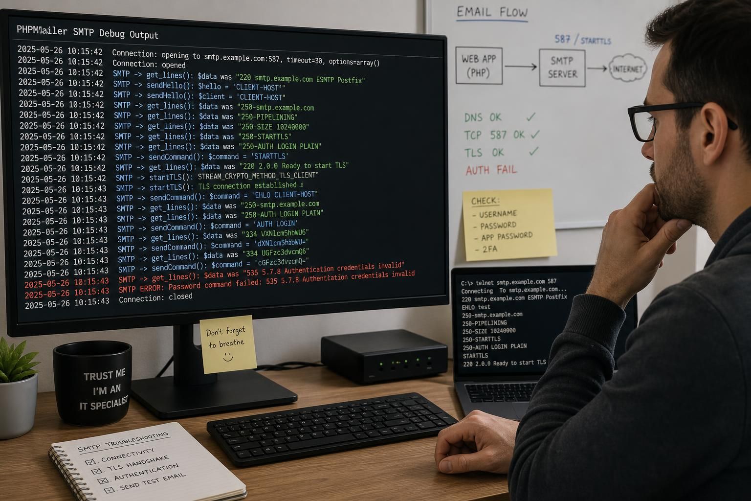 learn how to read and interpret phpmailer smtpdebug output line by line for effective email troubleshooting and debugging.
